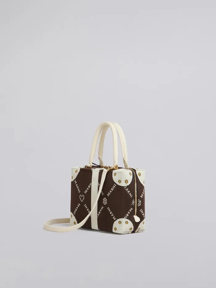Marni Cubic Bag In Brown Gram Trompel039il Jacquard Sadelle Brown Womens Handbags Marni Cubic Bag In Brown Gram Trompel039il Jacquard Sadelle Brown Womens Handbags