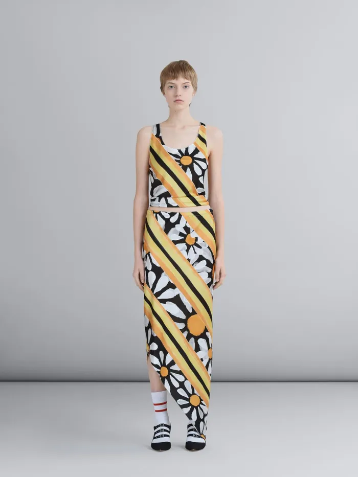 Marni Euphoria Print Viscose Jersey Pencil Skirt Black Womens Skirts Marni Euphoria Print Viscose Jersey Pencil Skirt Black Womens Skirts