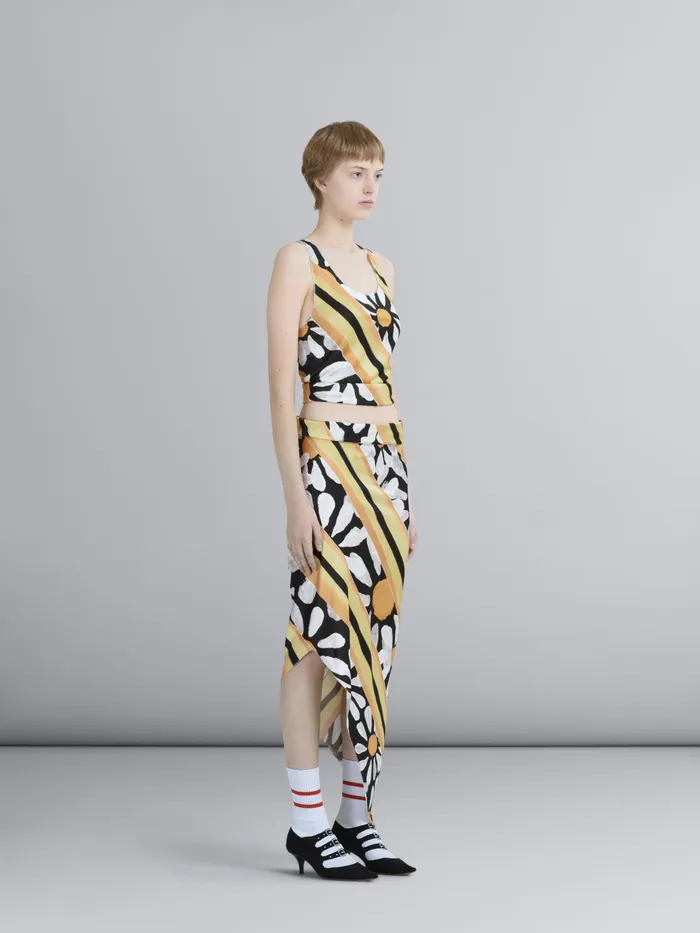 Marni Euphoria Print Viscose Jersey Pencil Skirt Black Womens Skirts Marni Euphoria Print Viscose Jersey Pencil Skirt Black Womens Skirts