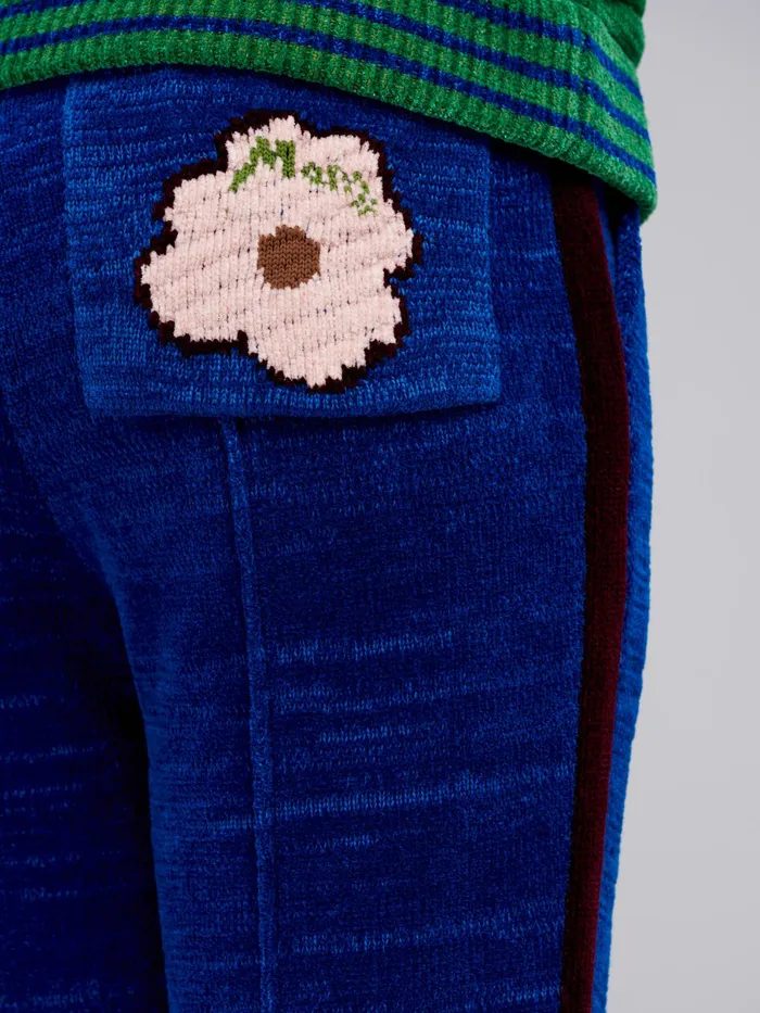 Marni Moulin Chenille Trousers Ocean Womens Pants Marni Moulin Chenille Trousers Ocean Womens Pants