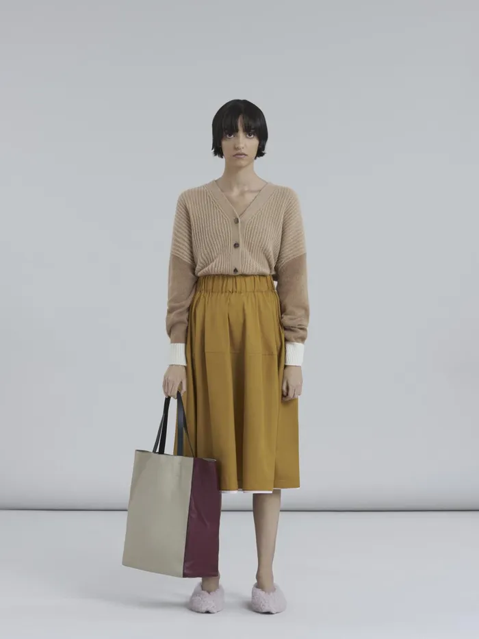 Marni Museo Soft Large Bag In White And Red Leather Light Camel Womens Shopping Bags Marni Museo Soft Large Bag In White And Red Leather Light Camel Womens Shopping Bags