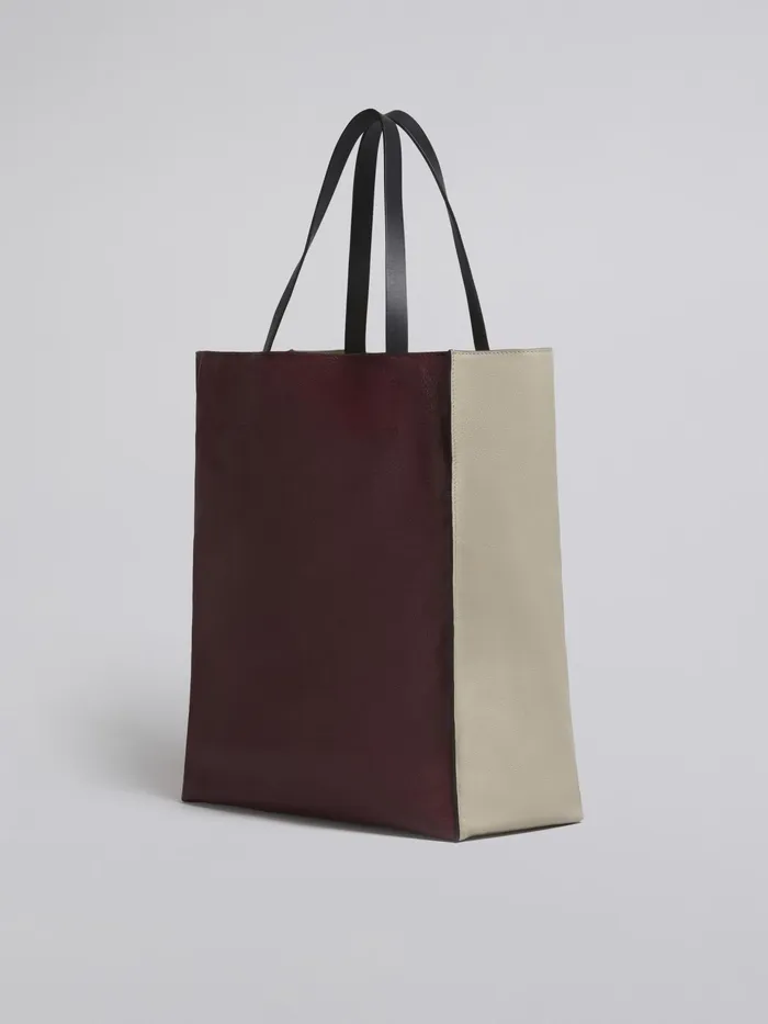 Marni Museo Soft Large Bag In White And Red Leather Light Camel Womens Shopping Bags Marni Museo Soft Large Bag In White And Red Leather Light Camel Womens Shopping Bags