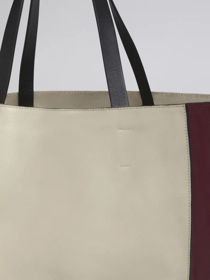 Marni Museo Soft Large Bag In White And Red Leather Light Camel Womens Shopping Bags Marni Museo Soft Large Bag In White And Red Leather Light Camel Womens Shopping Bags
