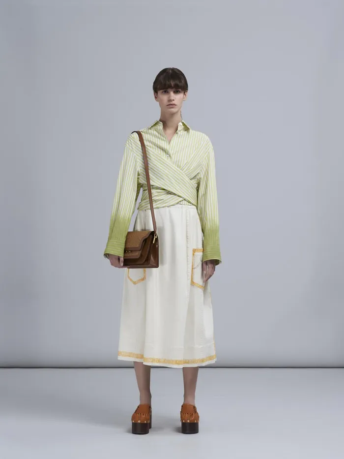 Marni Trunk Soft Medium Bag In Brown Leather And Raffia Raw Sienna Womens Crossbody Bags Marni Trunk Soft Medium Bag In Brown Leather And Raffia Raw Sienna Womens Crossbody Bags