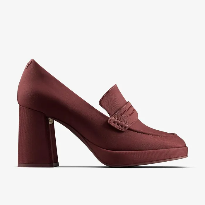 Martine Rose Womens Loafer 2 Oxblood Textile Women Clarks Loafers and Oxfords