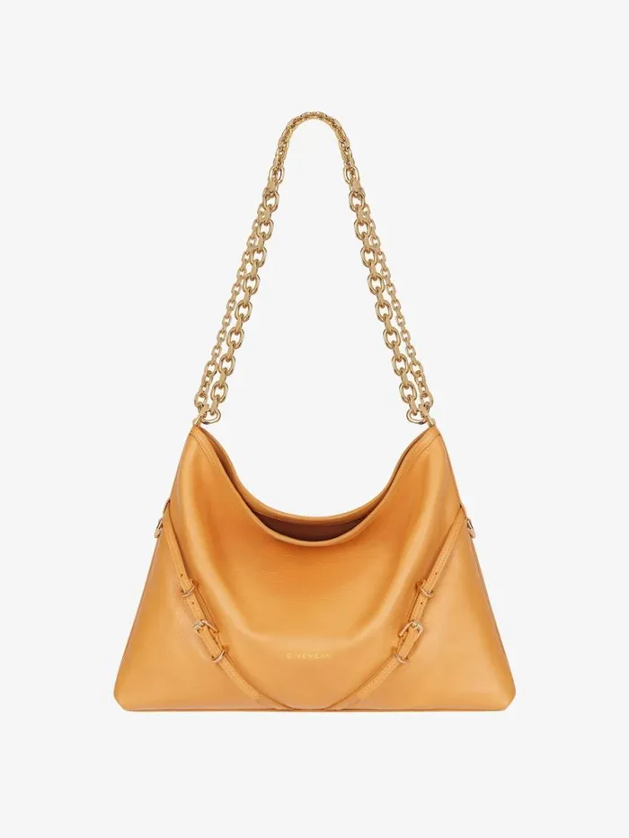 Medium Voyou Chain Bag In Leather Blush Orange Women Givenchy Shoulder Bags