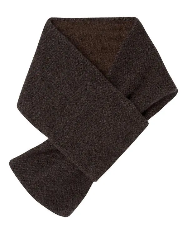 Men 007 Herringbone Cashmere ScarfIn Brown Brown NPeal Scarves