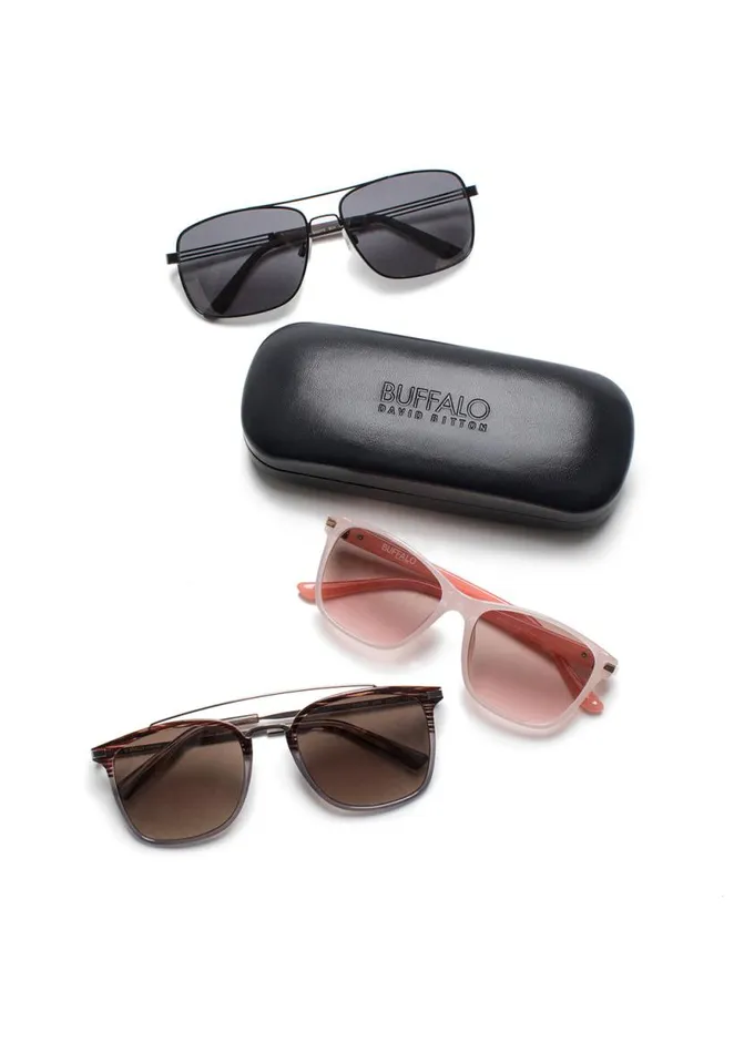 Men Aviator Sunglasses With Dark Tortoise Frame Tortoise Buffalo David Bitton Sunglasses