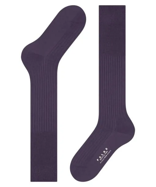 Men Bristol Pure Men Kneehigh Socks Amethyst FALKE Knee High Socks