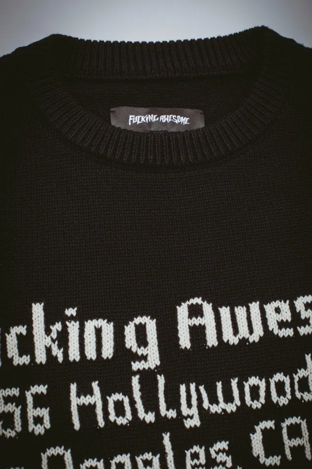 Men FA Hollywood Sweater Fucking Awesome Sweaters Men FA Hollywood Sweater Fucking Awesome Sweaters