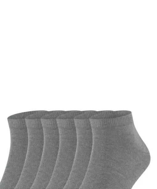 Men Happy 6Pack Men Sneaker Socks Light Greymel FALKE Ankle Socks