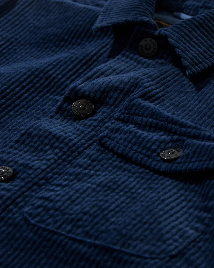 Men Jackets MOS MOSH MMGWinks Corduroy Jacket Indigo Blue