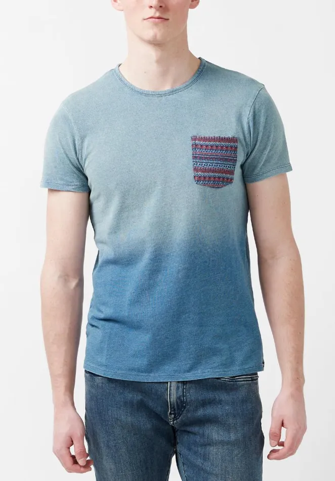 Men Kirod Gradient Mirage Blue Jersey TShirt Mirage Buffalo David Bitton Tops and Tees Men Kirod Gradient Mirage Blue Jersey TShirt Mirage Buffalo David Bitton Tops and Tees