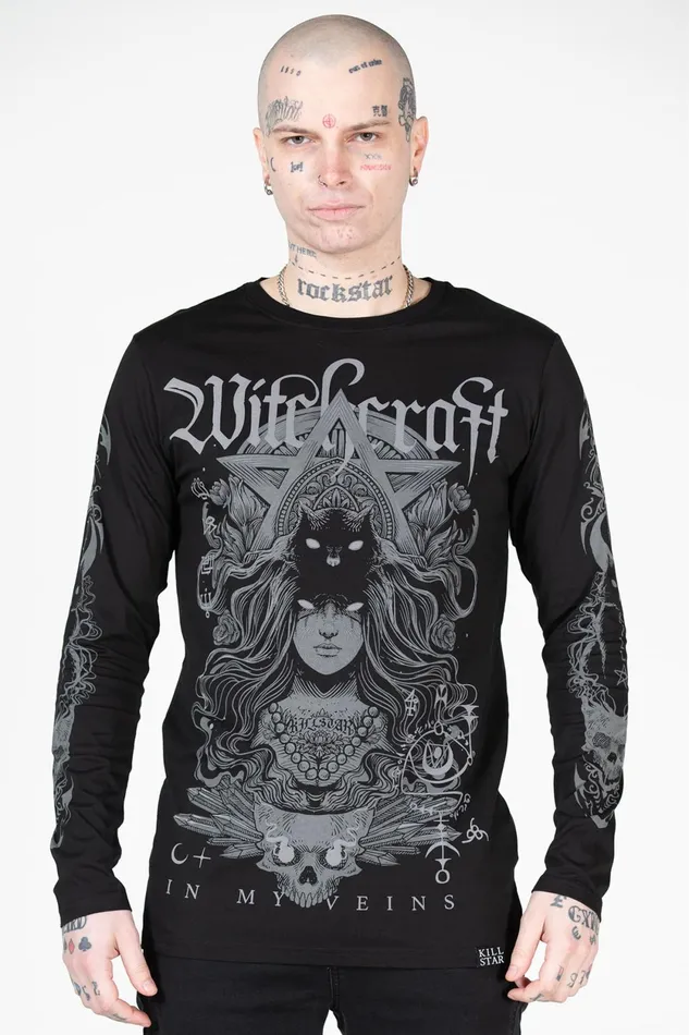 Men Long Sleeves Killstar Witching Long Sleeve Top