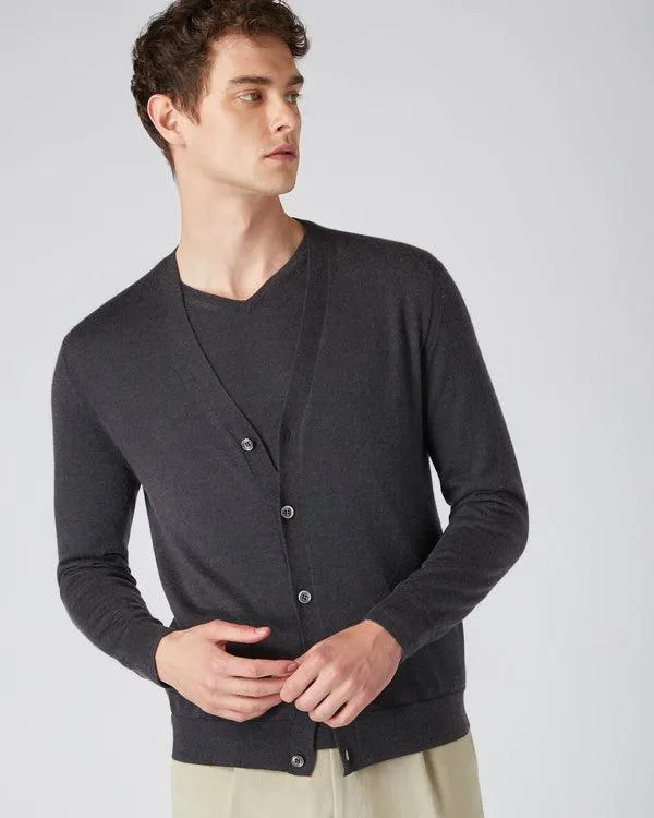 Men Men039s Fine Gauge Cashmere CardiganIn Flint Grey Flint Grey NPeal Cardigans Men Men039s Fine Gauge Cashmere CardiganIn Flint Grey Flint Grey NPeal Cardigans