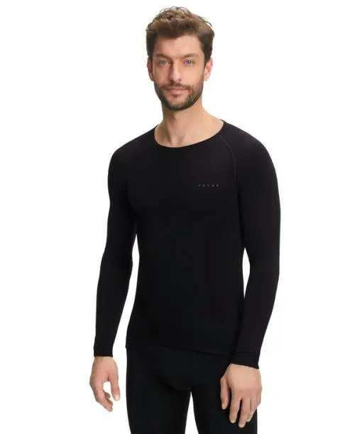 Men Men Long Sleeve Shirt Warm Black FALKE Long Sleeve Shirts