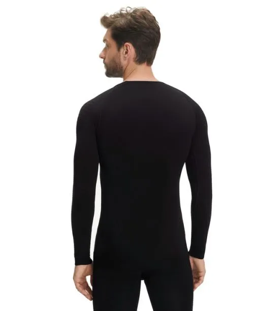 Men Men Long Sleeve Shirt Warm Black FALKE Long Sleeve Shirts