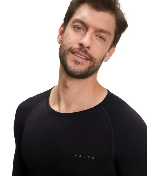 Men Men Long Sleeve Shirt Warm Black FALKE Long Sleeve Shirts