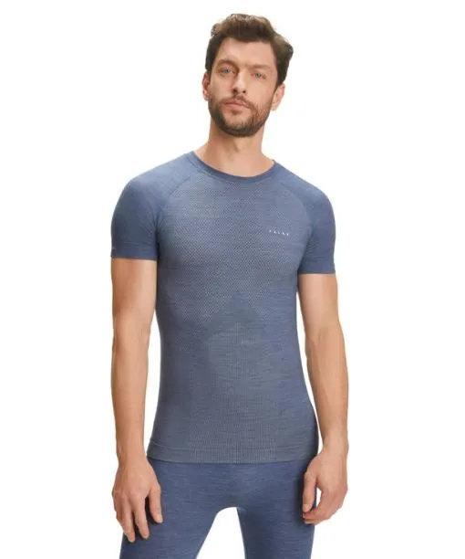 Men Men TShirt WoolTech Light Capitain FALKE Short Sleeve Shirts