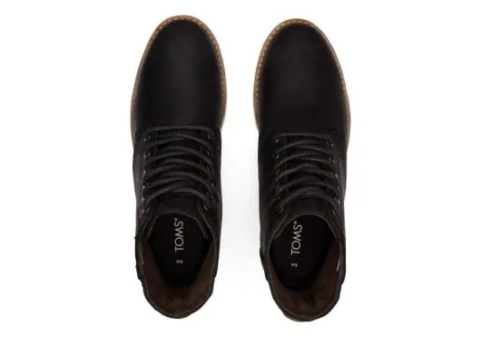 Men MenHillside Boot Water Resistant Black TOMS Boots
