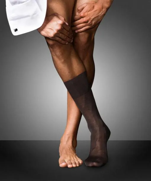 Men No 9 Pure Fil Dcosse Men Socks Brown FALKE Socks