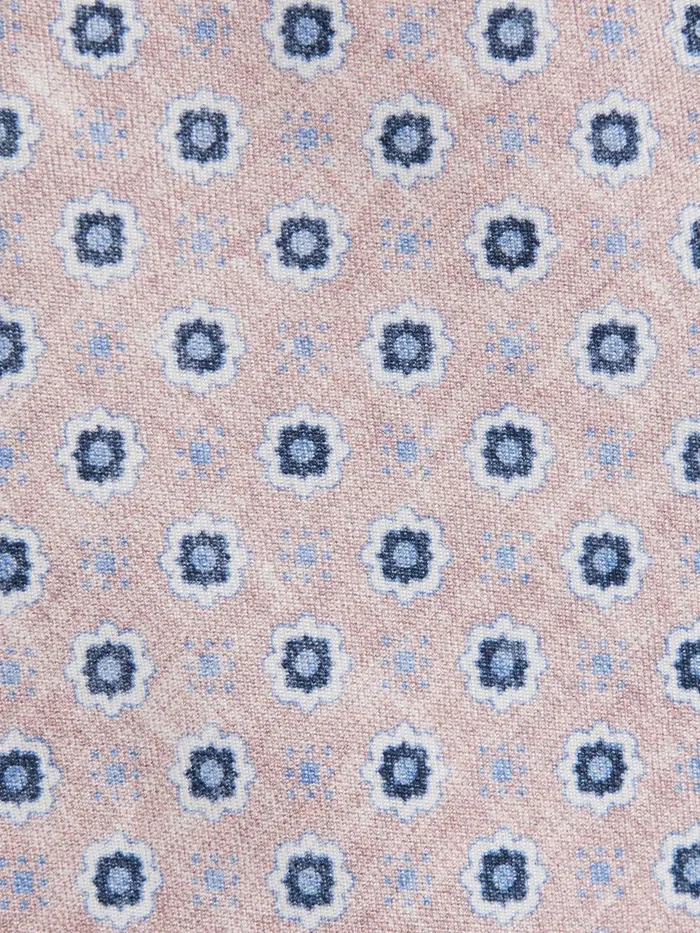 Men Reiss Ties and Pocket Squares Basilica Silk Floral Print Tie Soft Rose
