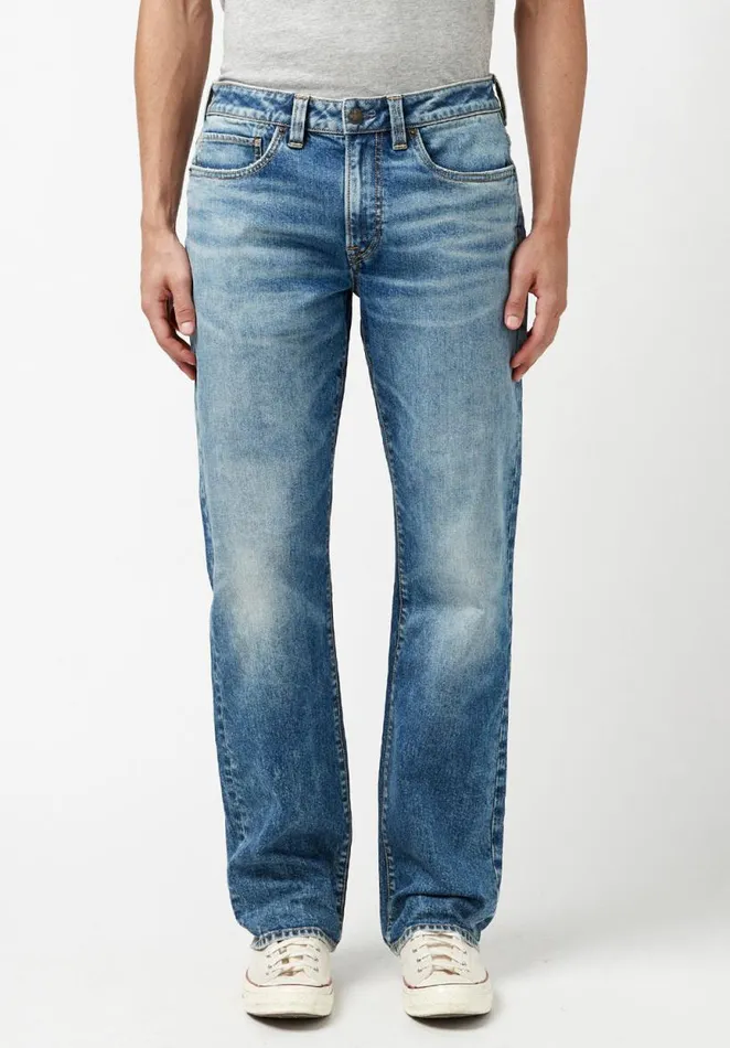 Men Relaxed Straight Driven Bleached Down Jeans Indigo Buffalo David Bitton Relaxed Straight Driven Men Relaxed Straight Driven Bleached Down Jeans Indigo Buffalo David Bitton Relaxed Straight Driven