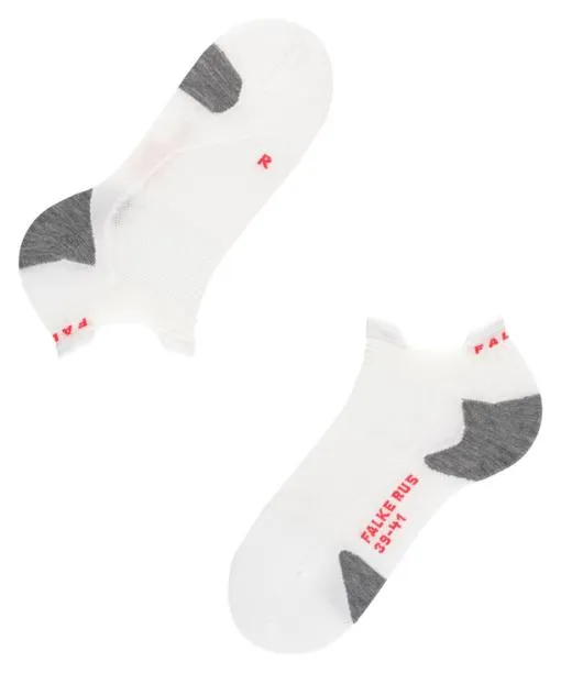 Men RU5 Race Invisible Men Running No Show Socks White FALKE Running Socks