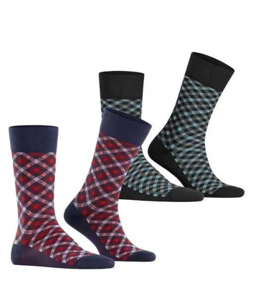 Men Smart Check Bundle 2Pack Men Socks Sortiment FALKE Socks