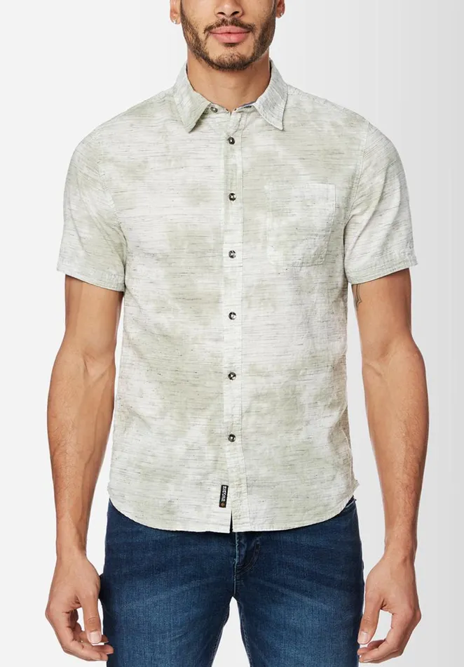 Men Sotar Tie Dye Blue Button Shirt Whale Buffalo David Bitton Shirts