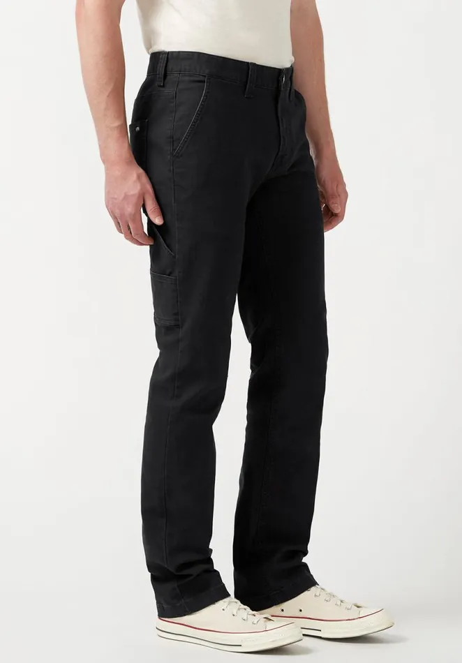 Men Straight Six Black Men039s Carpenter Pants Black Buffalo David Bitton Straight Six