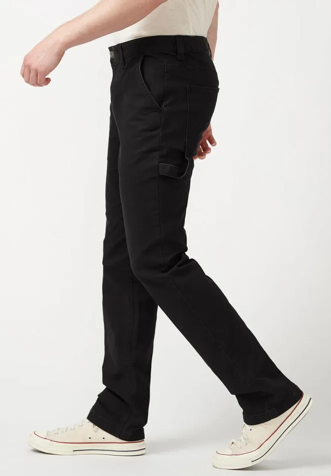 Men Straight Six Black Men039s Carpenter Pants Black Buffalo David Bitton Straight Six