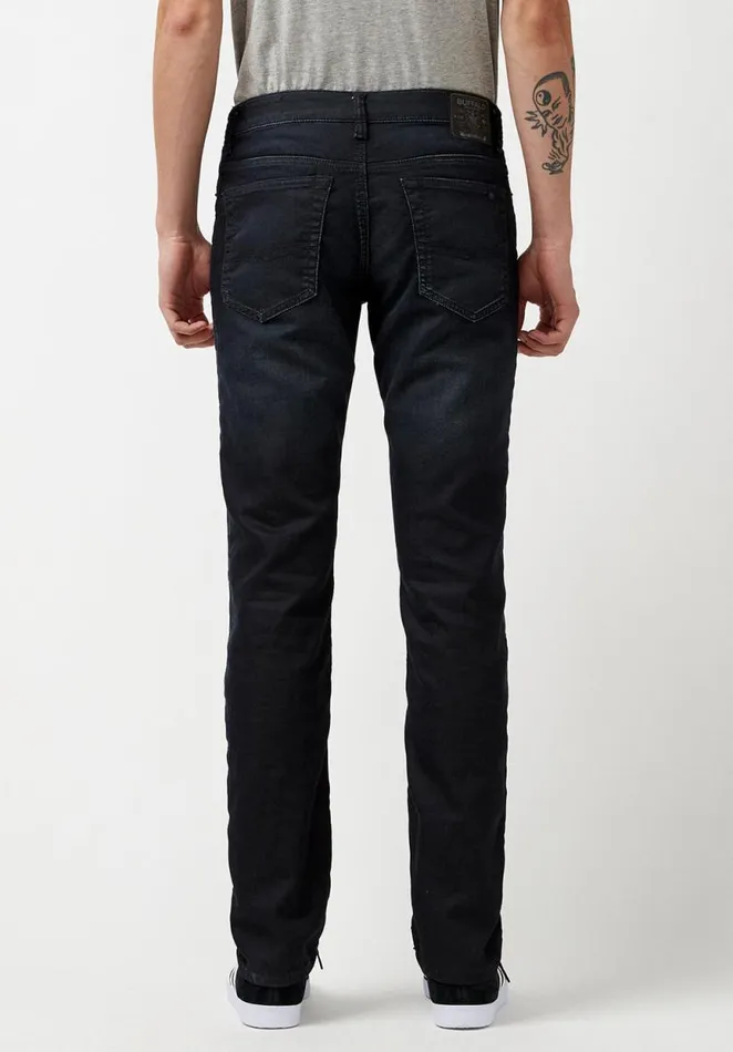 Men Straight Six Coated and Sanded Jeans Indigo Buffalo David Bitton Straight Six