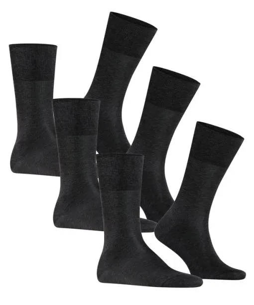 Men Tiago 3Pack Men Socks Anthracite Mel FALKE Socks