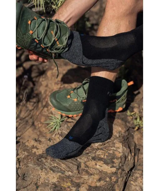 Men TK2 Explore Cool Short Men Trekking Short Sock Steel Grey FALKE Hiking Socks