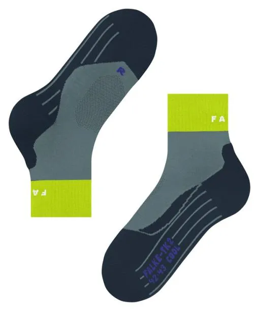 Men TK2 Explore Cool Short Men Trekking Short Sock Steel Grey FALKE Hiking Socks