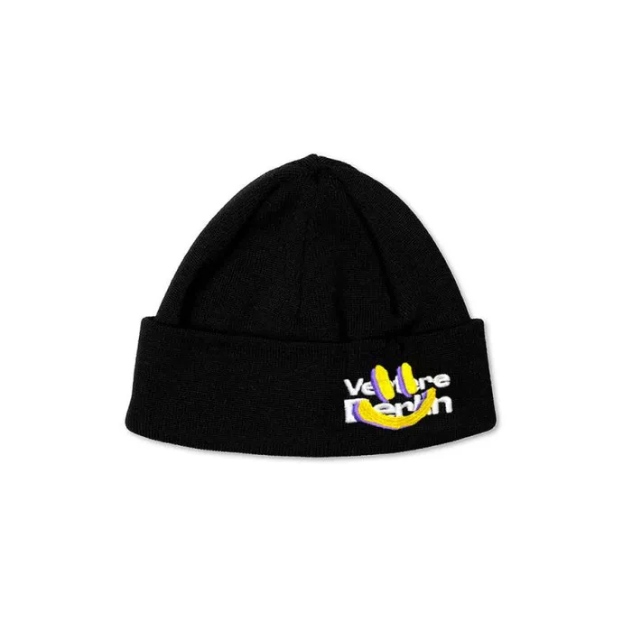 MenWomen BEANIES CAPS and SCARVES Vertere Berlin SHORT MERINO BEANIE SMILE FOR ME 8211 BLACK MenWomen BEANIES CAPS and SCARVES Vertere Berlin SHORT MERINO BEANIE SMILE FOR ME 8211 BLACK