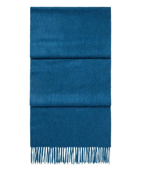 MenWomen Unisex Large Woven Cashmere ScarfIn Lagoon Blue Lagoon Blue NPeal Scarves