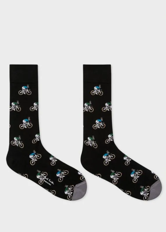 Mens 039Cycling Rabbits039 Motif Socks Three Pack Paul Smith Cycling Mens 039Cycling Rabbits039 Motif Socks Three Pack Paul Smith Cycling