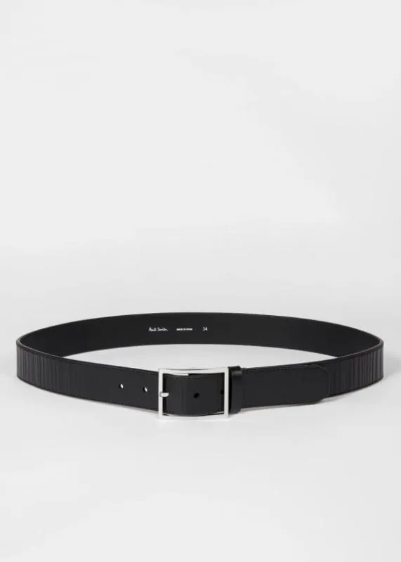 Mens 039Shadow Stripe039 Leather Belt Paul Smith Belts Mens 039Shadow Stripe039 Leather Belt Paul Smith Belts