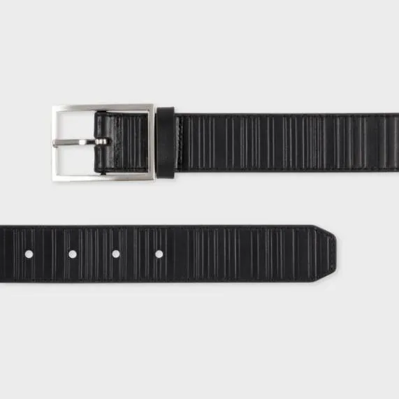 Mens 039Shadow Stripe039 Leather Belt Paul Smith Belts Mens 039Shadow Stripe039 Leather Belt Paul Smith Belts
