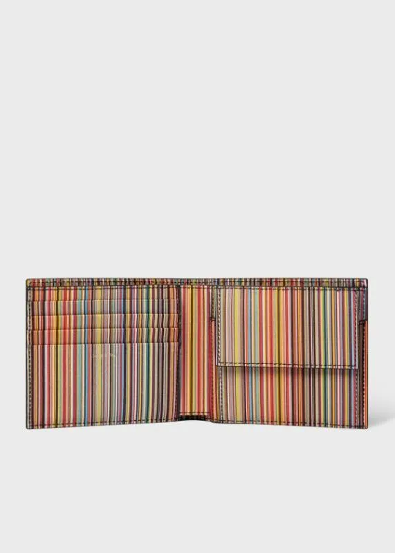Mens 039Signature Stripe039 Interior Billfold And Coin Wallet Paul Smith Monogrammed Gifts Mens 039Signature Stripe039 Interior Billfold And Coin Wallet Paul Smith Monogrammed Gifts
