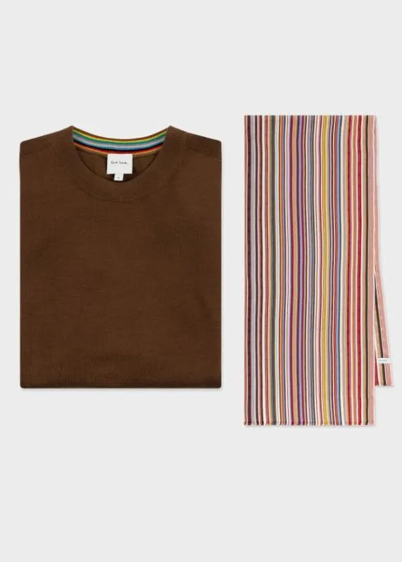 Mens 039Signature Stripe039 Scarf and Merino Sweater Gift SetMerino Wool Sweater039Signature Stripe039 Scarf Paul Smith Sweaters Mens 039Signature Stripe039 Scarf and Merino Sweater Gift SetMerino Wool Sweater039Signature Stripe039 Scarf Paul Smith Sweaters