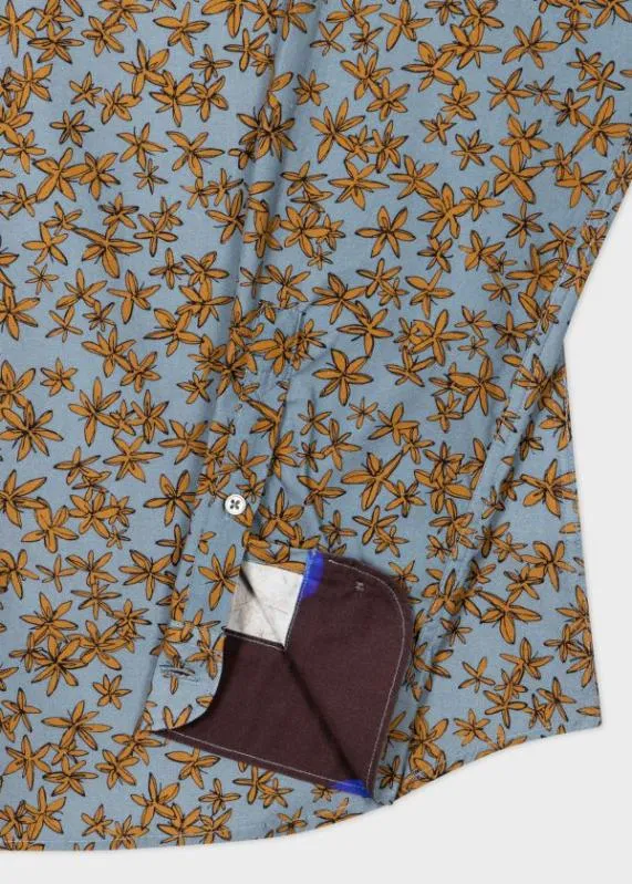 Mens Blue 039Folk Floral039 Shirt Paul Smith Shirts Mens Blue 039Folk Floral039 Shirt Paul Smith Shirts