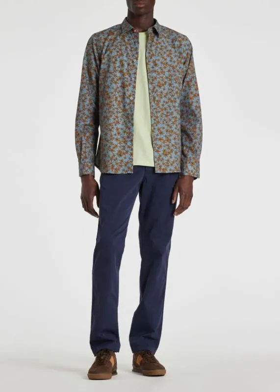 Mens Blue 039Folk Floral039 Shirt Paul Smith Shirts Mens Blue 039Folk Floral039 Shirt Paul Smith Shirts