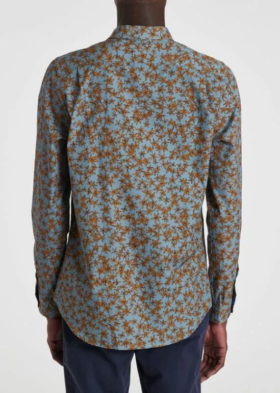 Mens Blue 039Folk Floral039 Shirt Paul Smith Shirts Mens Blue 039Folk Floral039 Shirt Paul Smith Shirts