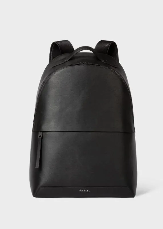 Mens Embossed Leather Backpack Paul Smith Bags