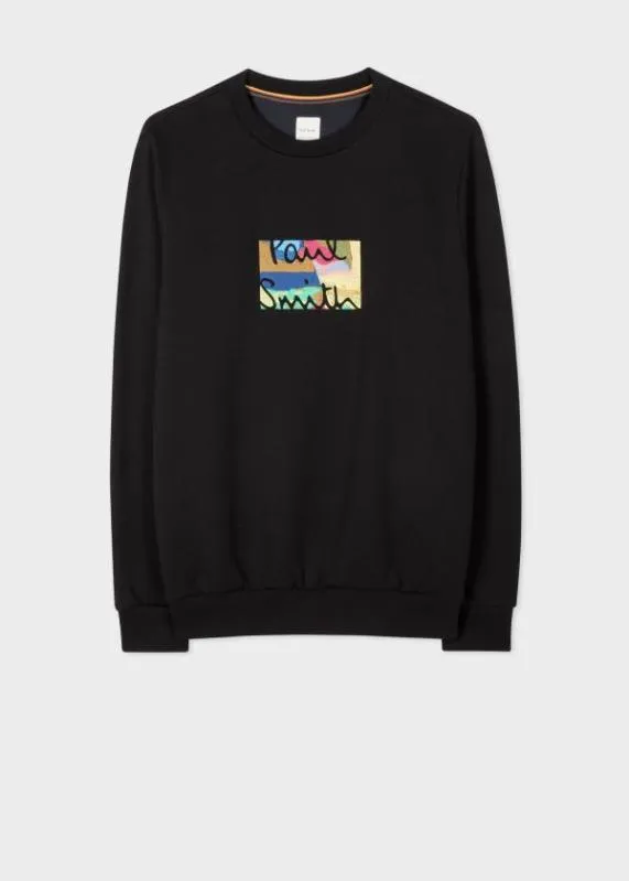Mens Embroidered Signature Sweatshirt Paul Smith Sweatshirts and Hoodies