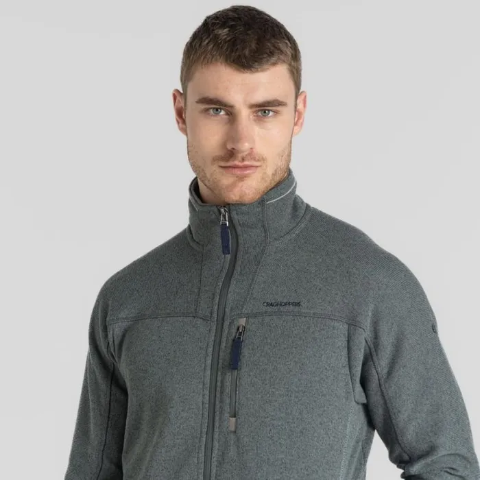Mens Full Zip Fleece Craghoppers Torney II Full Zip Fleece Balsam Green Marl Mens Full Zip Fleece Craghoppers Torney II Full Zip Fleece Balsam Green Marl