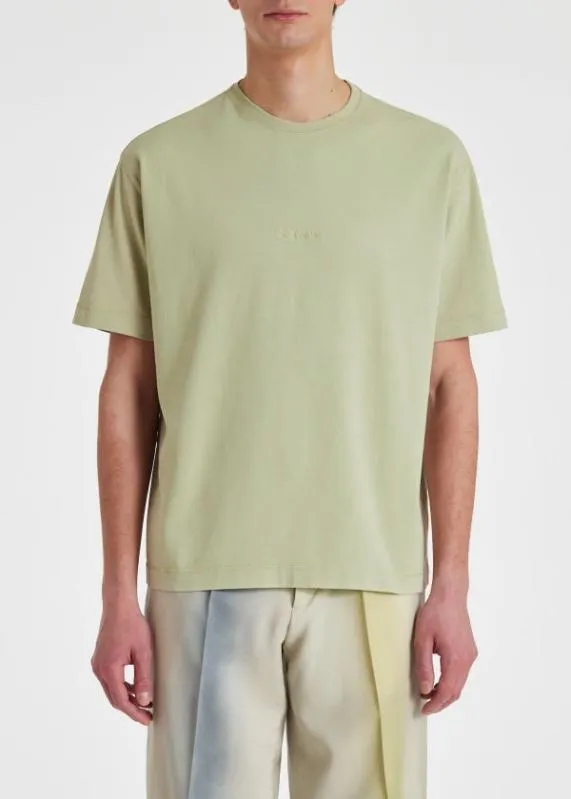 Mens GarmentDye Embroidered Logo TShirt Paul Smith TShirts Mens GarmentDye Embroidered Logo TShirt Paul Smith TShirts